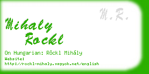 mihaly rockl business card